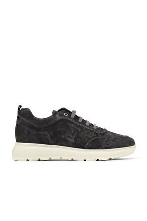Bueno Shoes Gri Koyu Süet Erkek Spor Ayakkabı 34ma7036