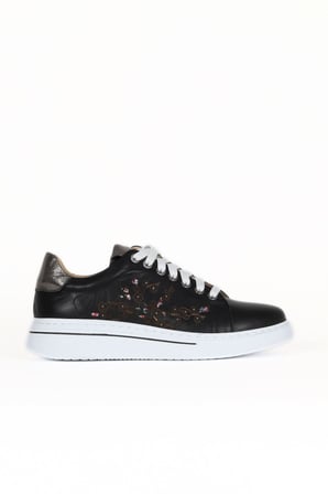 Bueno Shoes Siyah Deri Kadın Spor Ayakkabı 33wa1501