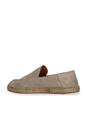 Bueno Shoes Bej Süet Erkek Espadril Ayakkabı 14mafr100