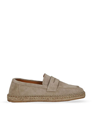 Bueno Shoes Bej Süet Erkek Espadril Ayakkabı 14mafr110