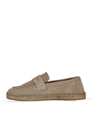 Bueno Shoes Bej Süet Erkek Espadril Ayakkabı 14mafr110
