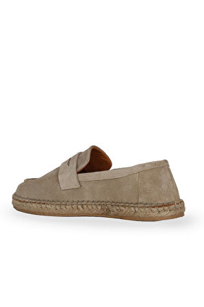 Bueno Shoes Bej Süet Erkek Espadril Ayakkabı 14mafr110