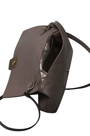 Bueno Shoes Gri Deri Kadın Çapraz Çanta 01wbe2618