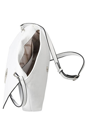 Bueno Shoes Beyaz Deri Kadın Çapraz Çanta 01wbe2618