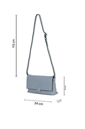 Bueno Shoes Mavi Açık Deri Kadın Çapraz Çanta 01wbe2618