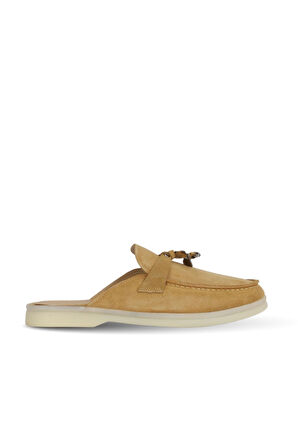Bueno Shoes Camel Süet Kadın Düz Terlik 05wt103