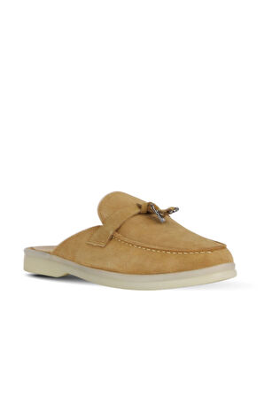 Bueno Shoes Camel Süet Kadın Düz Terlik 05wt103
