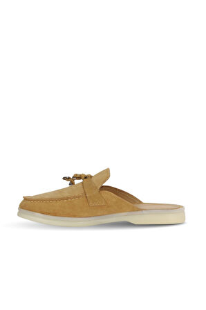 Bueno Shoes Camel Süet Kadın Düz Terlik 05wt103