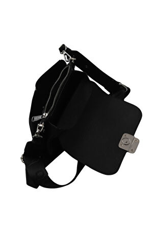 Bueno Shoes Siyah Deri Kadın Çapraz Çanta 01wbe2617