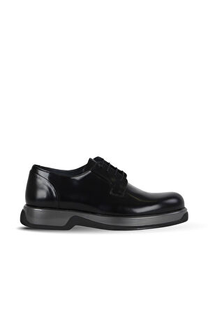 Bueno Shoes Siyah Açma Deri Erkek Günlük Ayakkabı 34ma27001
