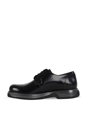Bueno Shoes Siyah Açma Deri Erkek Günlük Ayakkabı 34ma27001