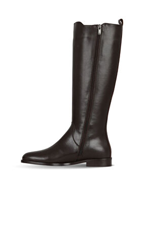 Bueno Shoes Kahverengi Deri Kadın Topuklu Çizme 33wc18505