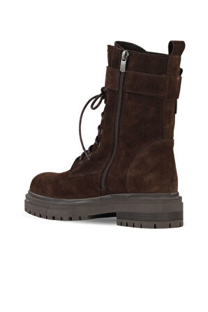 Bueno Shoes Kahverengi Süet Kadın Düz Bot 39wb4692