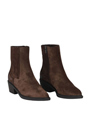 Bueno Shoes Kahverengi Süet Kadın Topuklu Bot 39wb2583