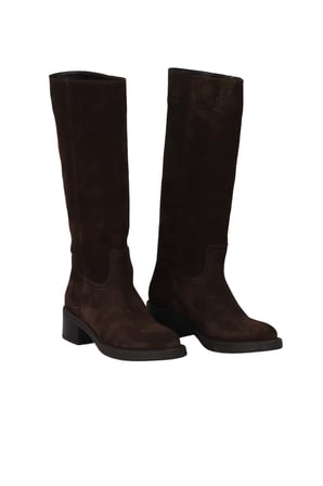Bueno Shoes Kahverengi Süet Kadın Topuklu Çizme 39wc5612