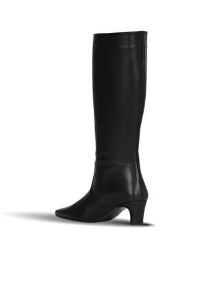 Bueno Shoes Siyah Deri Kadın Topuklu Çizme 39wc2959