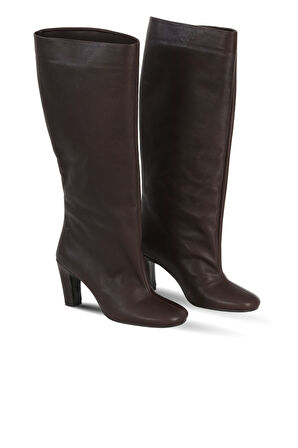 Bueno Shoes Fındık Deri Kadın Topuklu Çizme 39wc2958