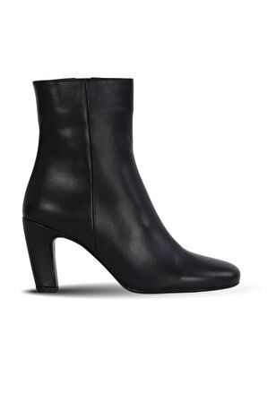 Bueno Shoes Siyah Deri Kadın Topuklu Bot 39wb2998