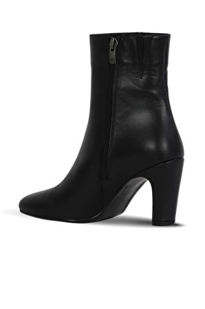 Bueno Shoes Siyah Deri Kadın Topuklu Bot 39wb2998