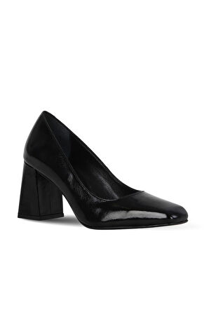 Bueno Shoes Siyah Rugan Kadın Topuklu Ayakkabı 39wa2029