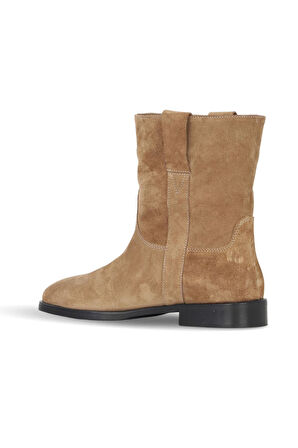 Bueno Shoes Taba Süet-deri Kadın Düz Bot 30wb25504