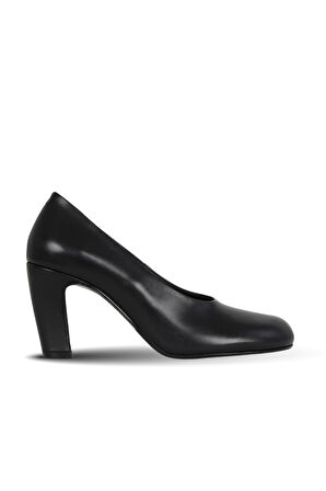 Bueno Shoes Siyah Deri Kadın Topuklu Ayakkabı 42wa6243