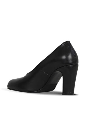 Bueno Shoes Siyah Deri Kadın Topuklu Ayakkabı 42wa6243