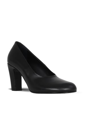 Bueno Shoes Siyah Deri Kadın Topuklu Ayakkabı 42wa6243