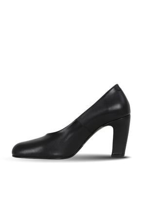 Bueno Shoes Siyah Deri Kadın Topuklu Ayakkabı 42wa6243