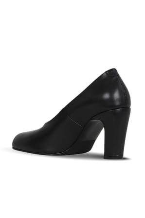 Bueno Shoes Siyah Deri Kadın Topuklu Ayakkabı 42wa6243