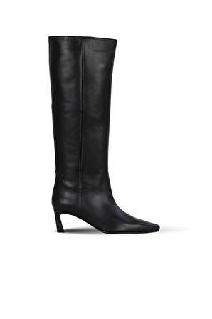 Bueno Shoes Siyah Deri Kadın Topuklu Çizme 42wc5840