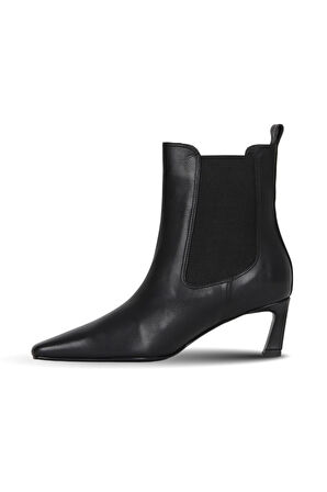 Bueno Shoes Siyah Deri Kadın Topuklu Bot 42wb6390