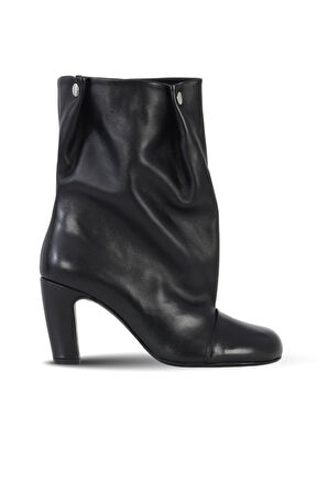 Bueno Shoes Siyah Deri Kadın Topuklu Bot 42wb6381