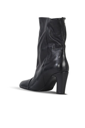 Bueno Shoes Siyah Deri Kadın Topuklu Bot 42wb6381