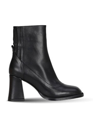 Bueno Shoes Siyah Deri Kadın Topuklu Bot 42wb45401