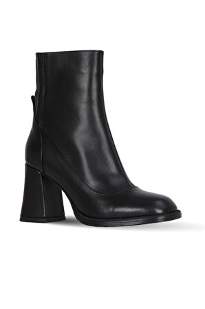 Bueno Shoes Siyah Deri Kadın Topuklu Bot 42wb45401