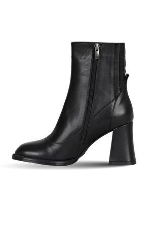 Bueno Shoes Siyah Deri Kadın Topuklu Bot 42wb45401
