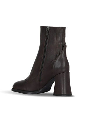 Bueno Shoes Kahverengi Deri Kadın Topuklu Bot 42wb45401
