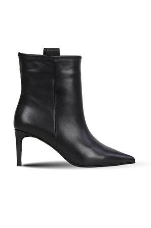 Bueno Shoes Siyah Deri Kadın Topuklu Bot 42wb6253