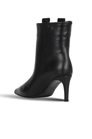 Bueno Shoes Siyah Deri Kadın Topuklu Bot 42wb6253