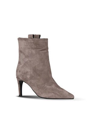 Bueno Shoes Vizon Süet Kadın Topuklu Bot 42wb6253