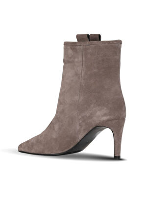 Bueno Shoes Vizon Süet Kadın Topuklu Bot 42wb6253