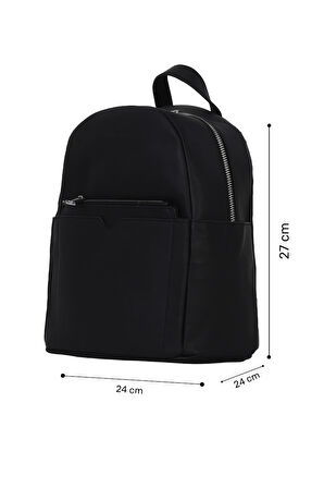 Bueno Shoes Siyah Deri Kadın Sırt Çantası 01wbe2611