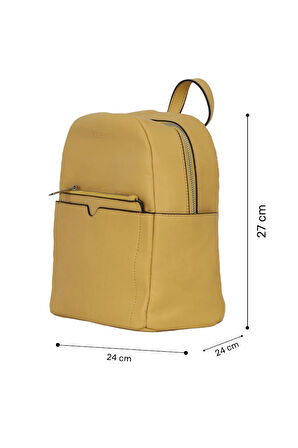 Bueno Shoes Sarı Deri Kadın Sırt Çantası 01wbe2611
