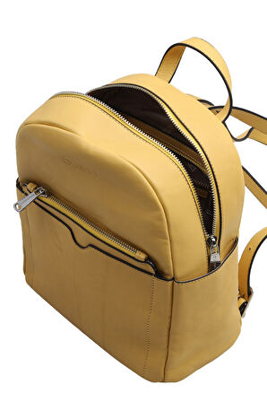 Bueno Shoes Sarı Deri Kadın Sırt Çantası 01wbe2611