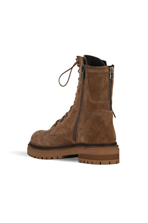 Bueno Shoes Taba Süet Kadın Düz Bot 39wb4572