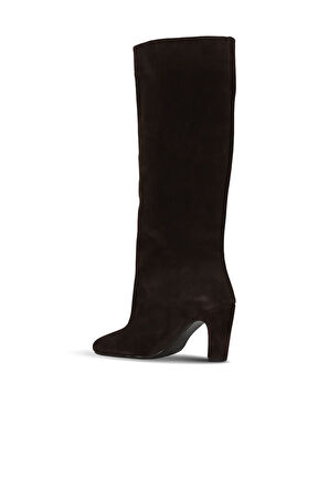 Bueno Shoes Kahverengi Süet Kadın Topuklu Çizme 39wc2958