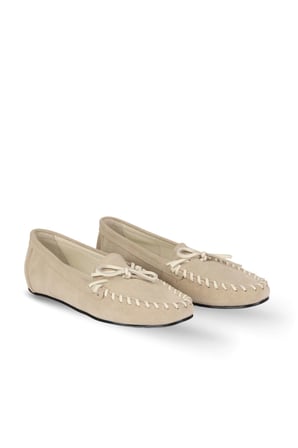 Bueno Shoes Bej Süet Kadın Klasik Ayakkabı 39wa4129
