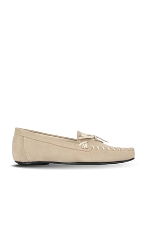Bueno Shoes Bej Süet Kadın Klasik Ayakkabı 39wa4129