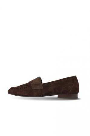 Siyah Deri Kadın Loafer